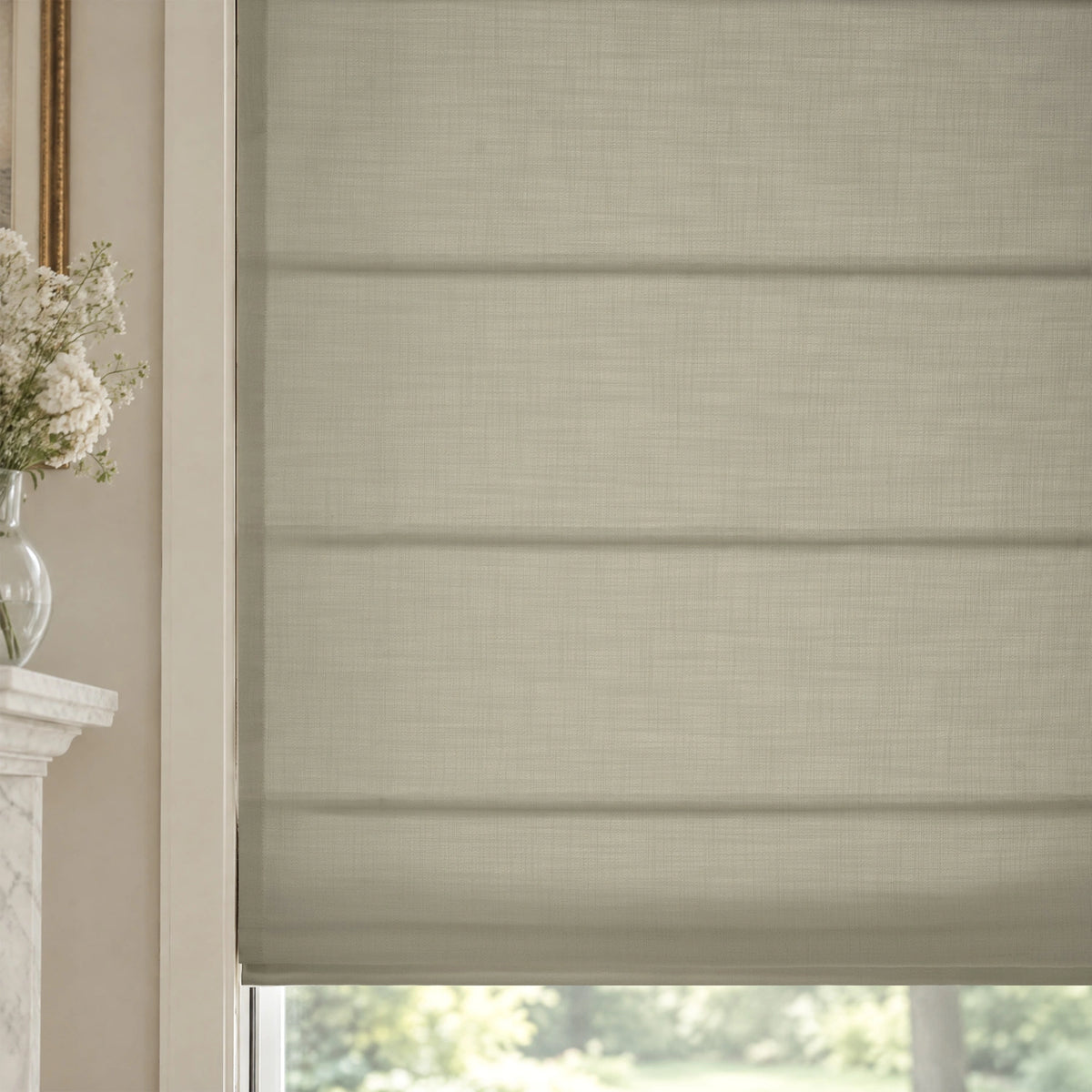 Ilythra Cotton Linen Roman Shades – Soft Textured Elegance
