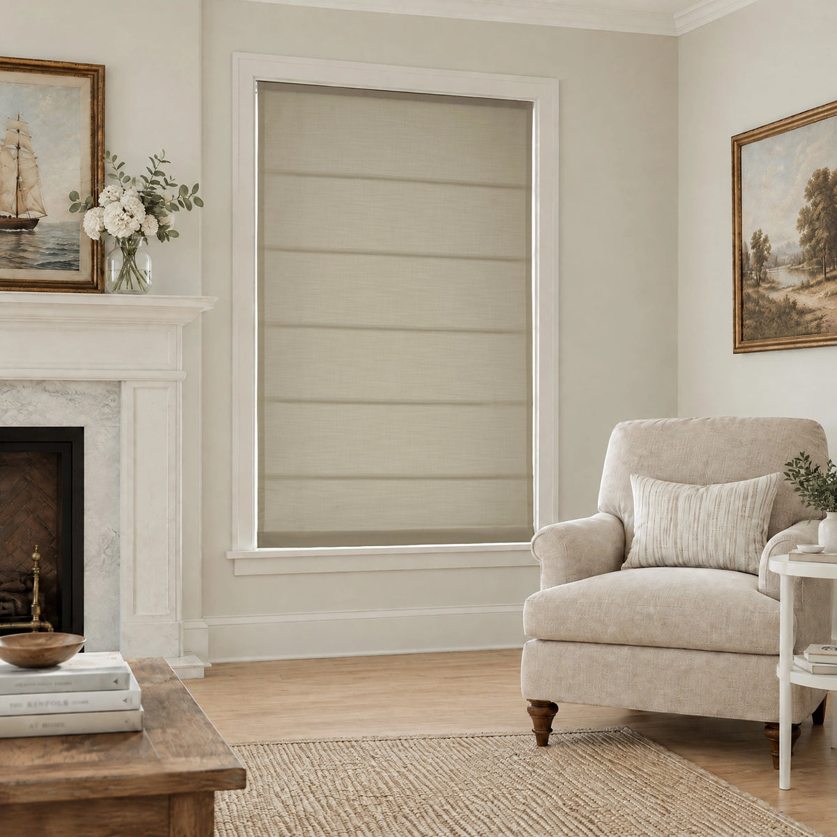 Ilythra Cotton Linen Roman Shades – Soft Textured Elegance