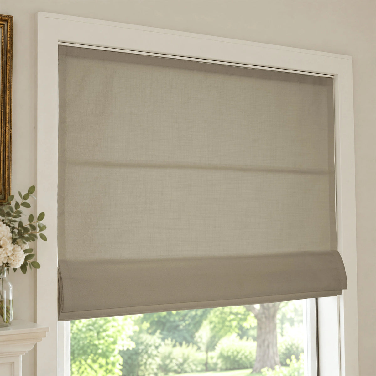 Ilythra Cotton Linen Roman Shades – Soft Textured Elegance
