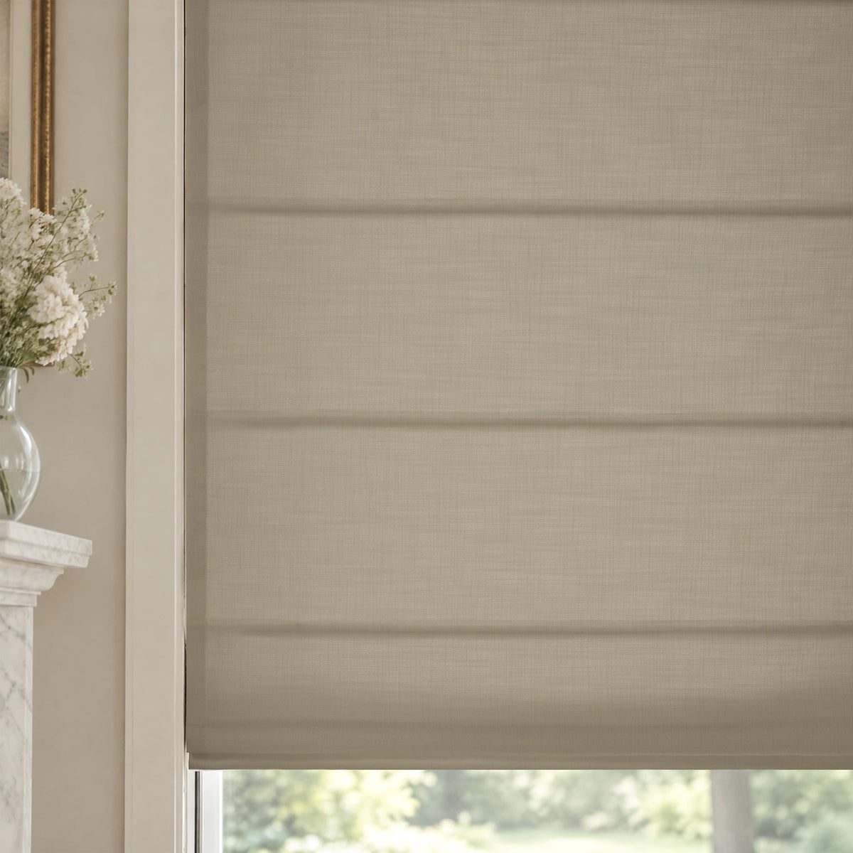 Ilythra Cotton Linen Roman Shades – Soft Textured Elegance
