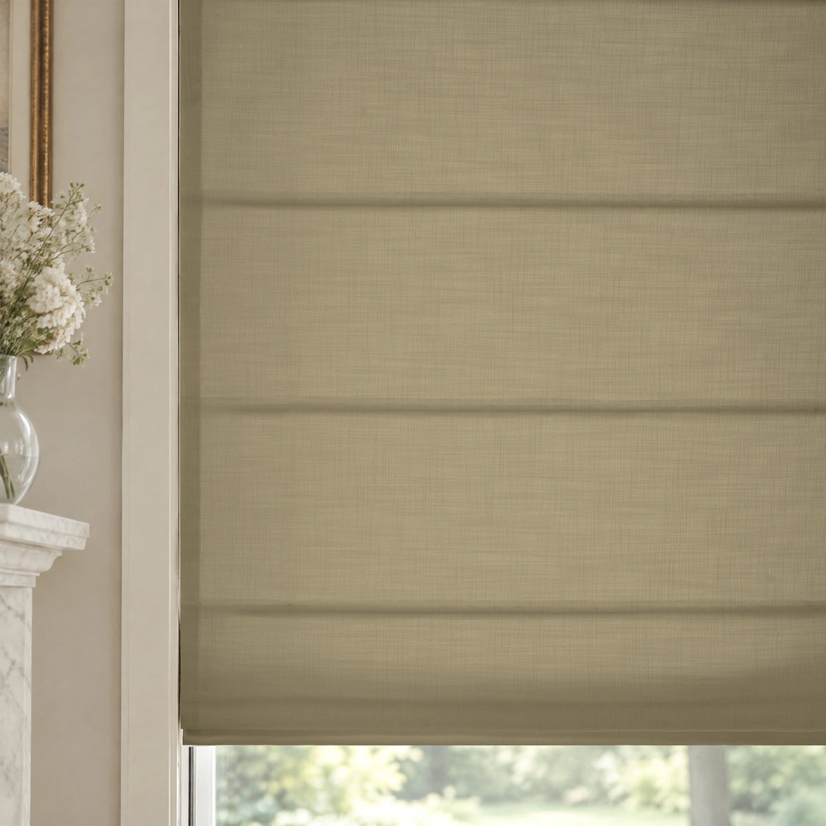 Ilythra Cotton Linen Roman Shades – Soft Textured Elegance