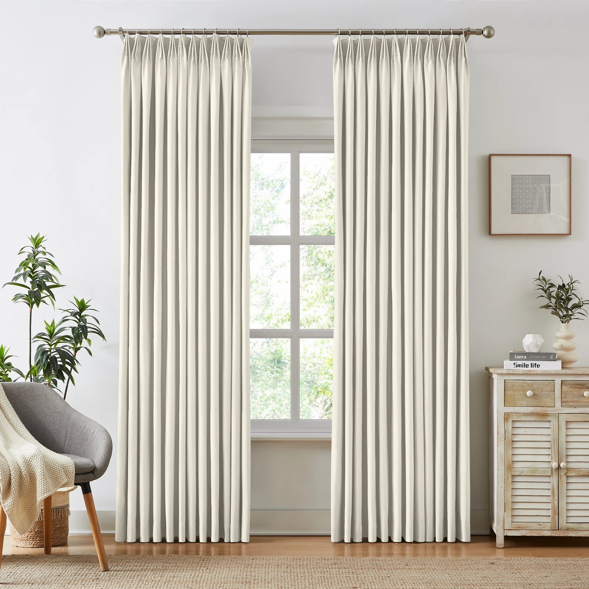 freshine Iris Blackout Linen Curtains linen fabric