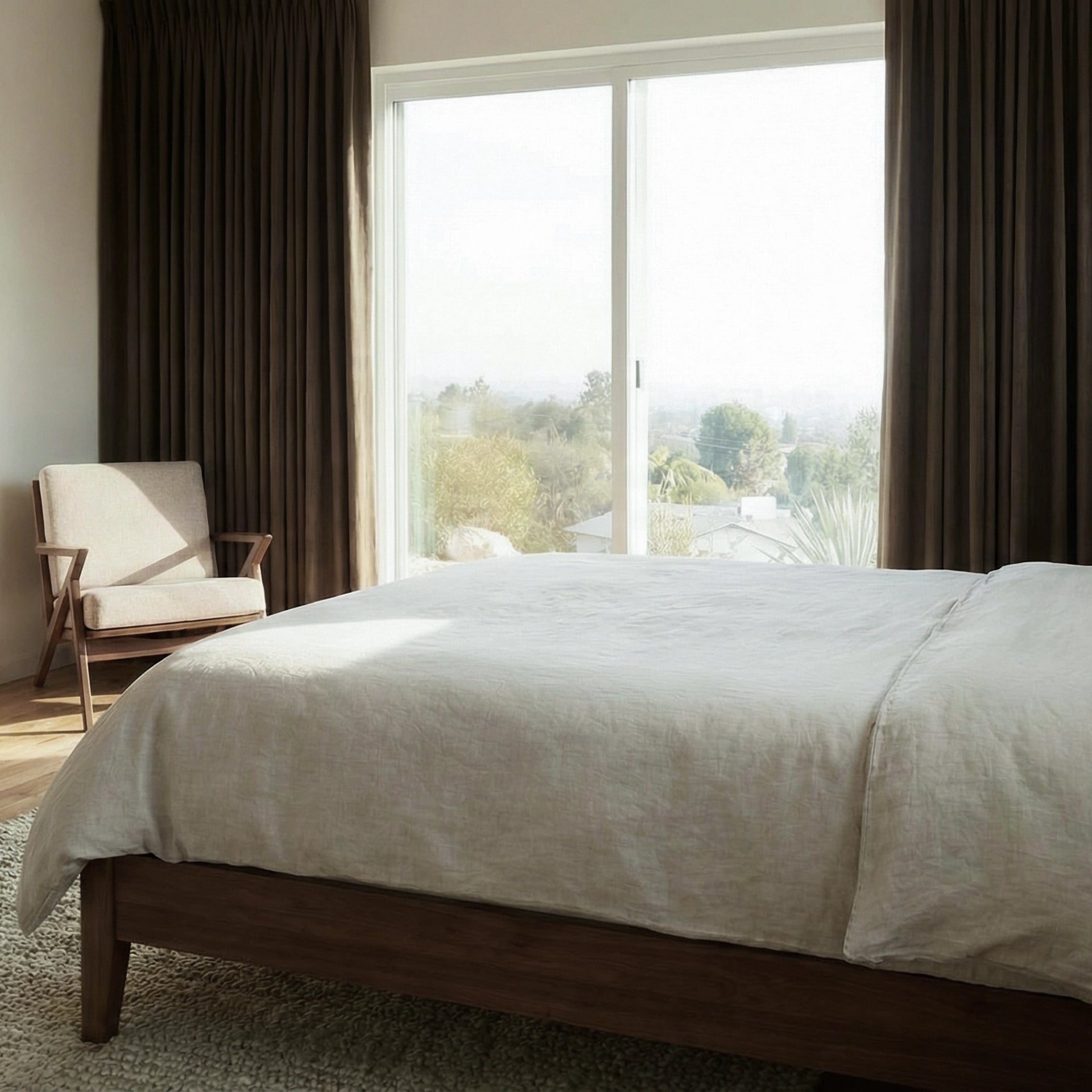 freshine Isadora 100% Blackout Curtains linen-look fabric