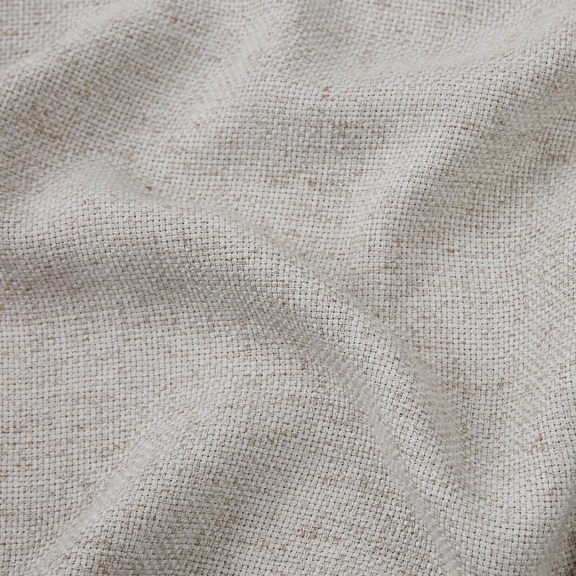 Kaelara Tactile Basketweave Linen-Cotton Blend Curtain – Structural Drapes & Natural Warmth
