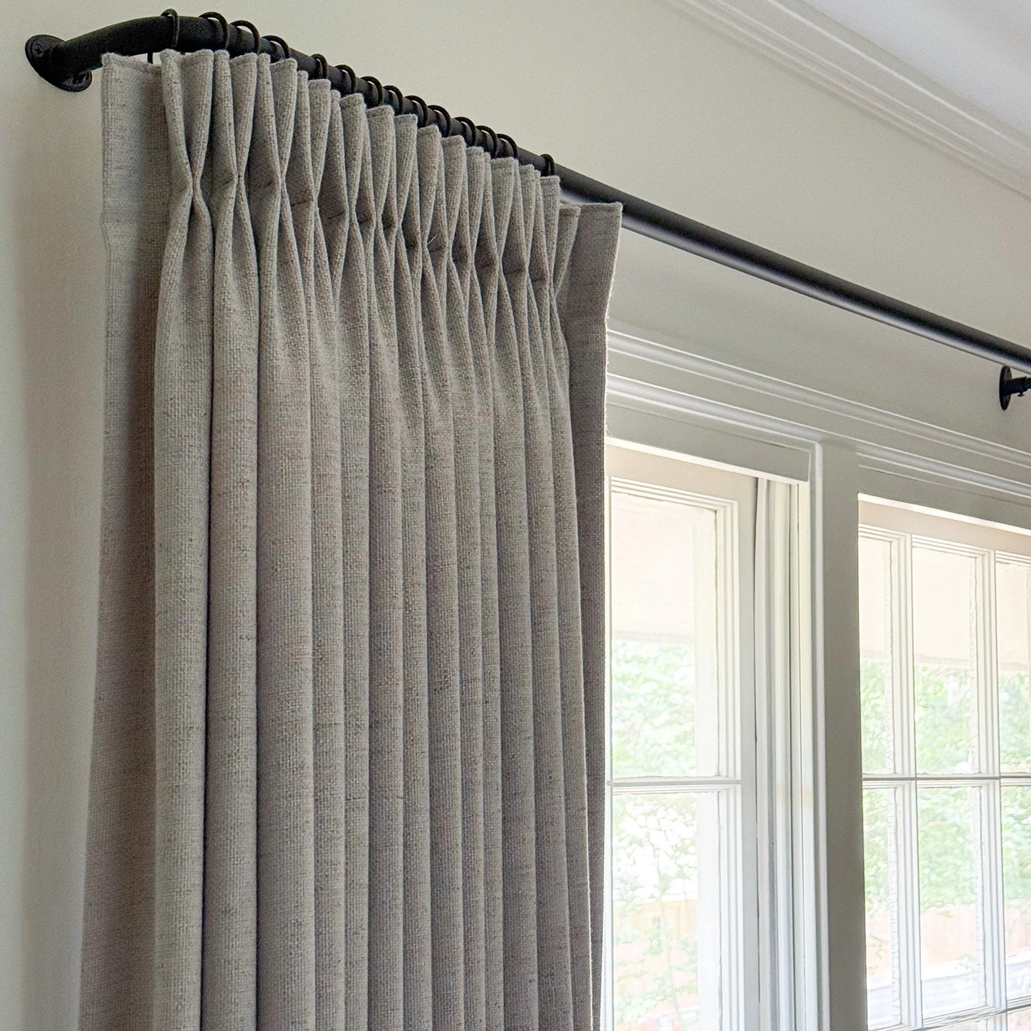 Kaelara Tactile Basketweave Linen-Cotton Blend Curtain – Structural Drapes & Natural Warmth