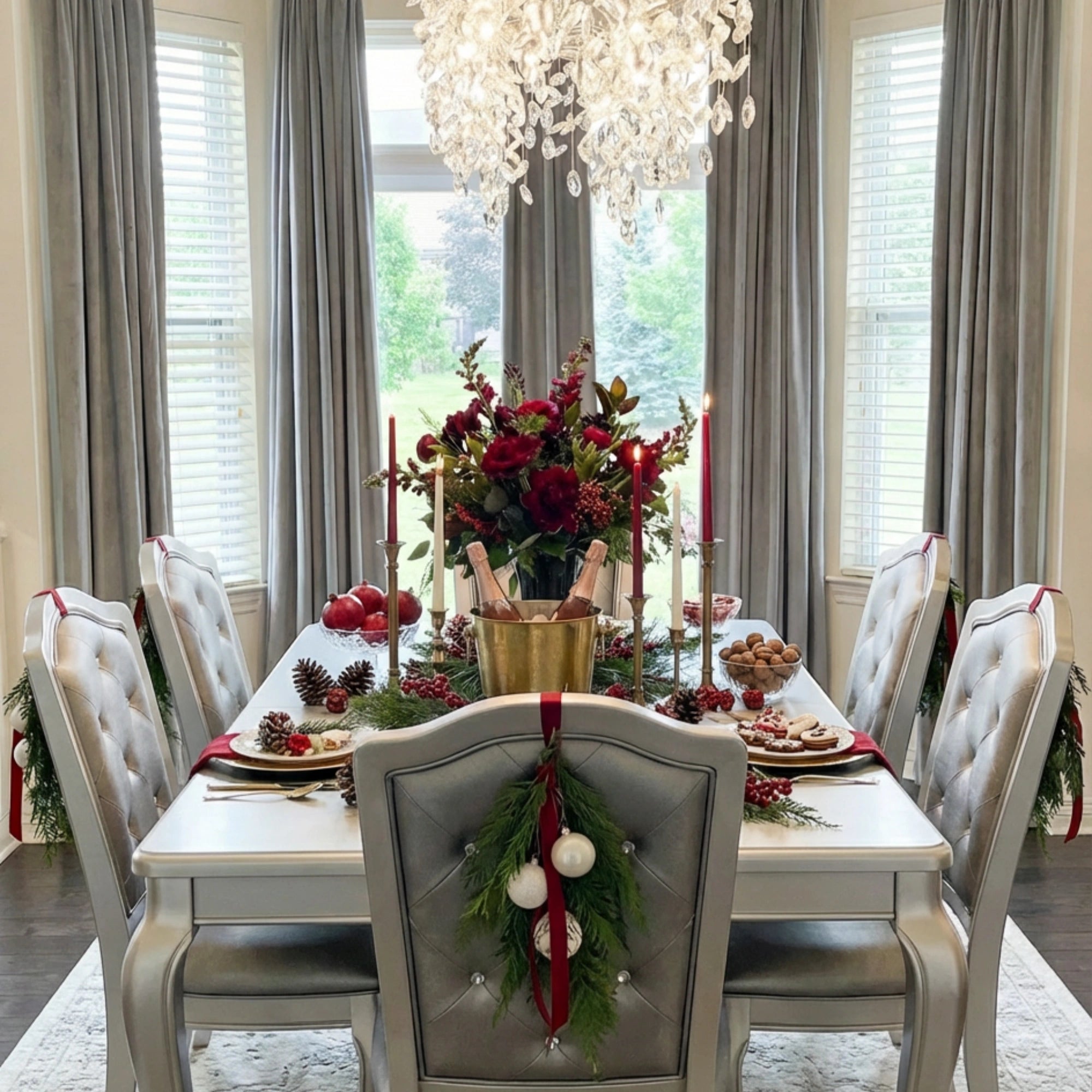 Liora Velvet Blackout Curtains for Large Windows  – Luxurious Custom Drapes for Living Room & Bedroom