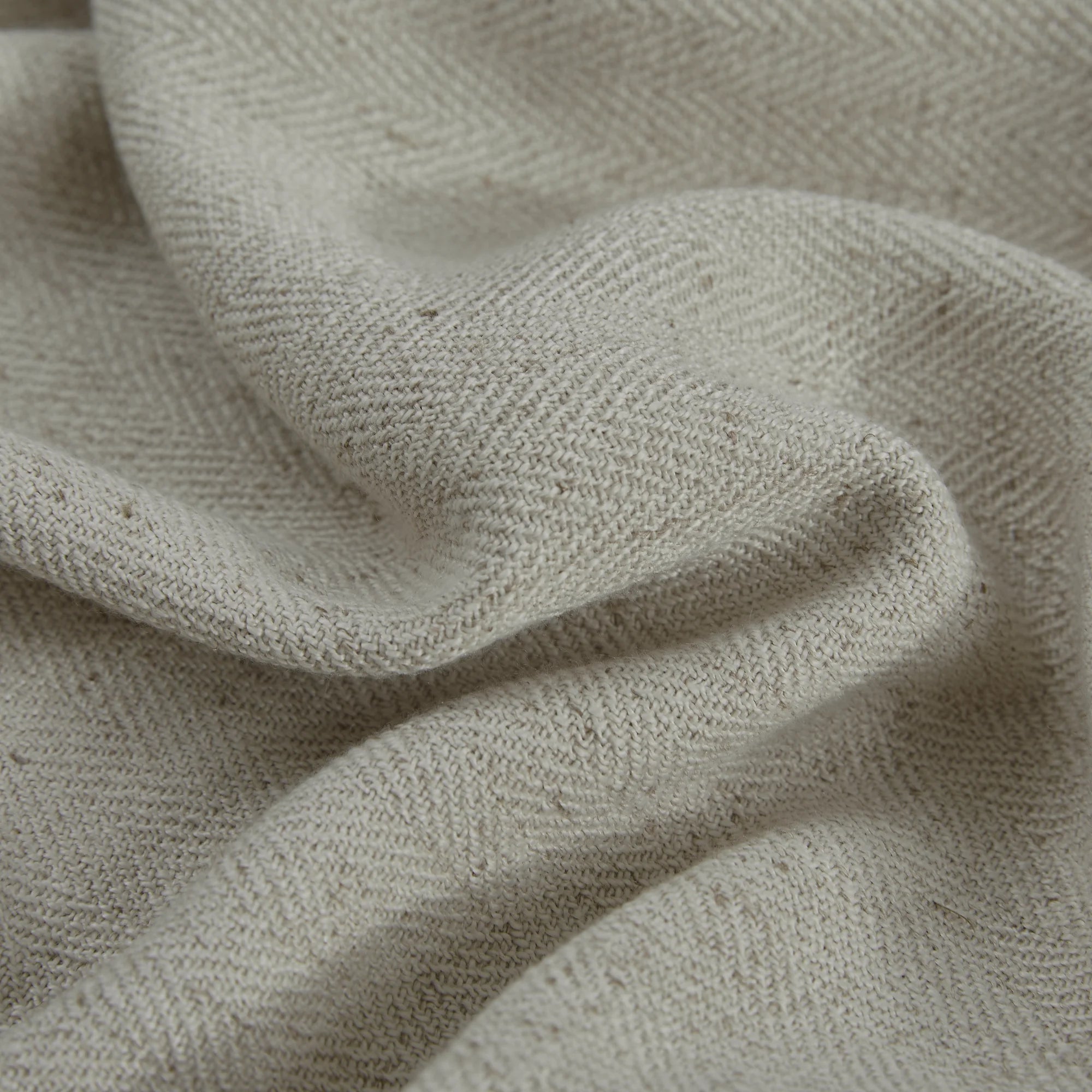 Liranne 958-9 linen cotton blend curtain, warm and elegant, detail display