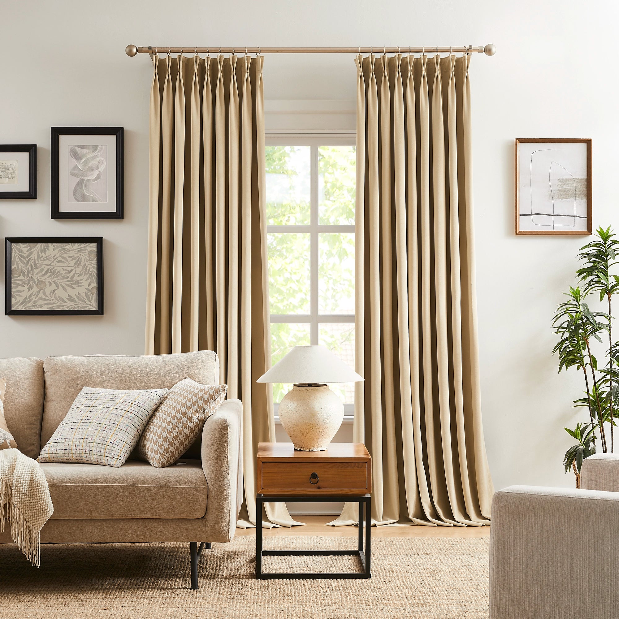 Marina floor-to-ceiling soft blackout velvet curtains 868-1, showcasing the luxurious drape and light-blocking effect of the curtains