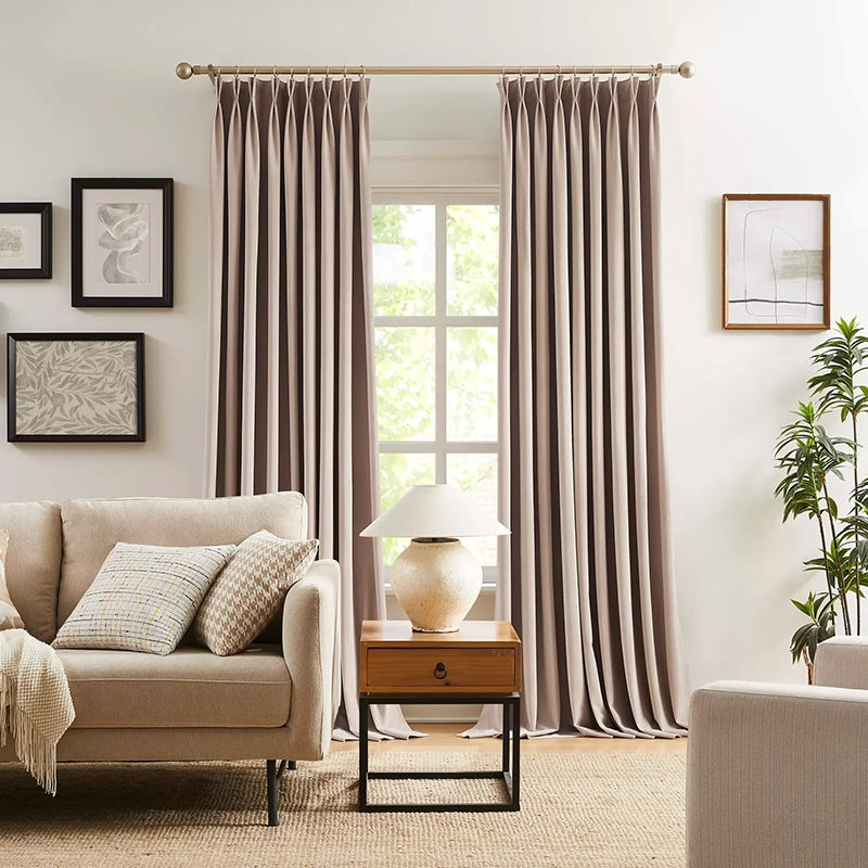 Freshine Marina Soft Blackout Velvet Curtains – Luxurious Light Blocking for Serenity