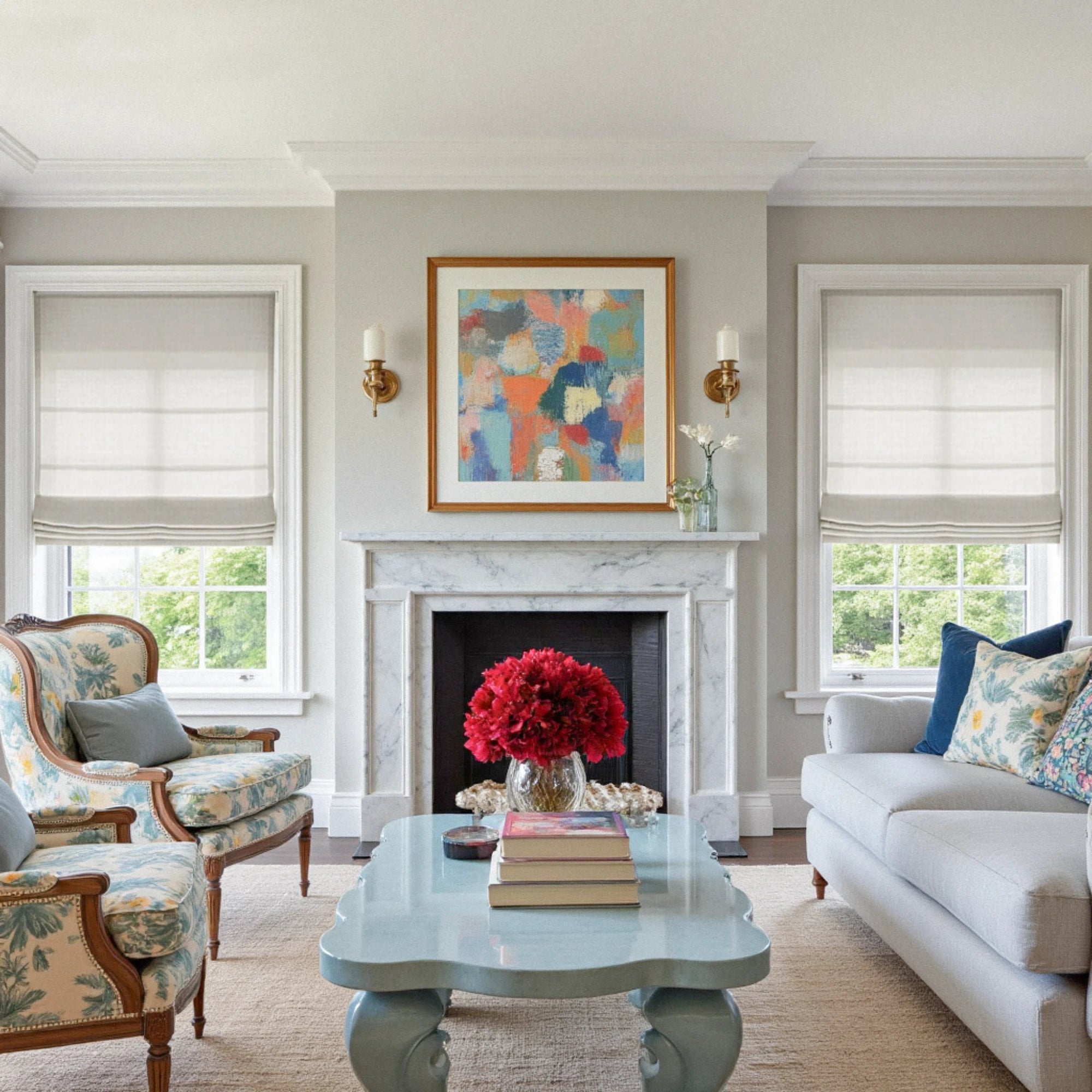 Marisol Linen Roman Shades