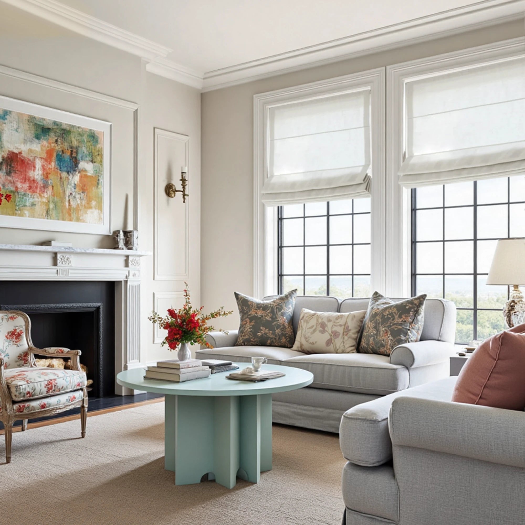 Marisol Linen Roman Shades