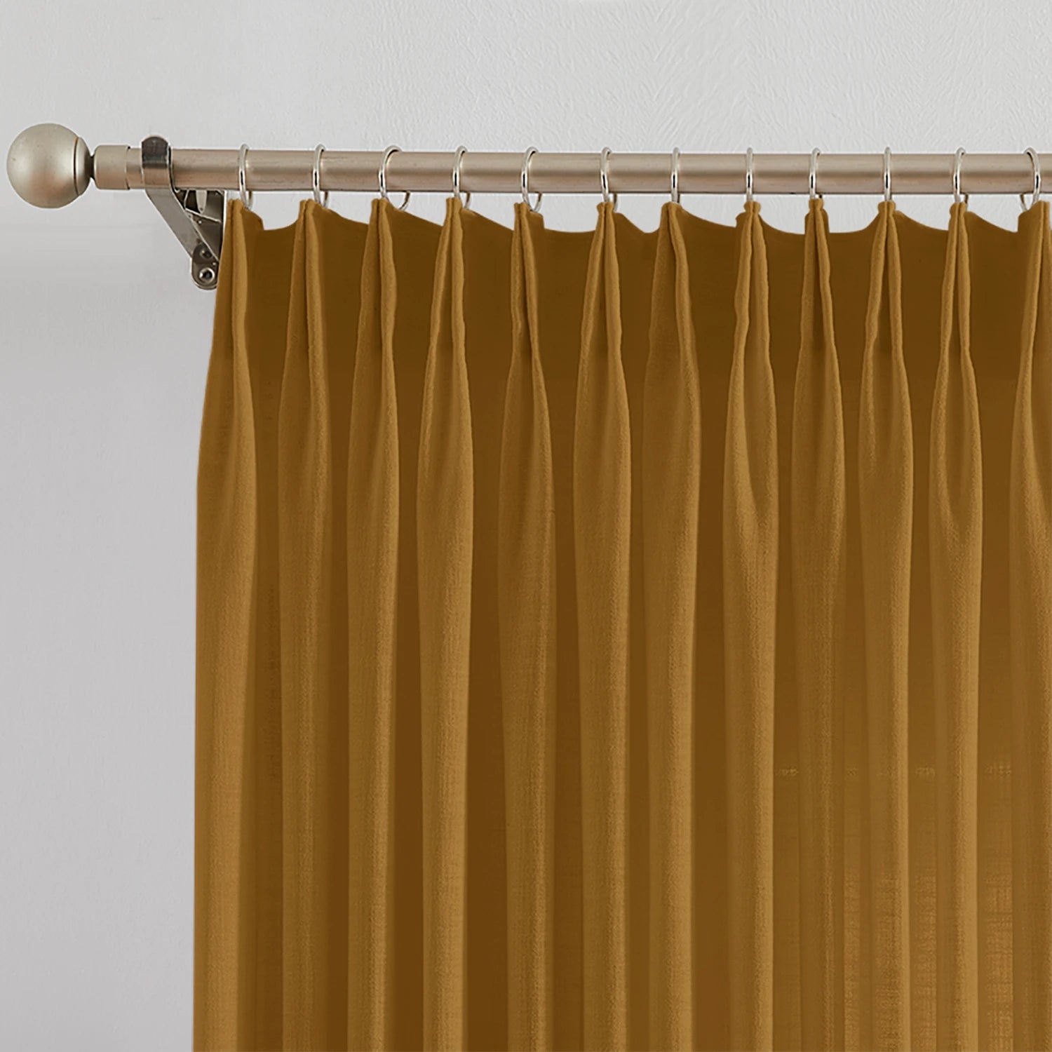 Marisol Linen Curtains timeless natural linen, elegant drape, softly diffused sunlight, hook detail display