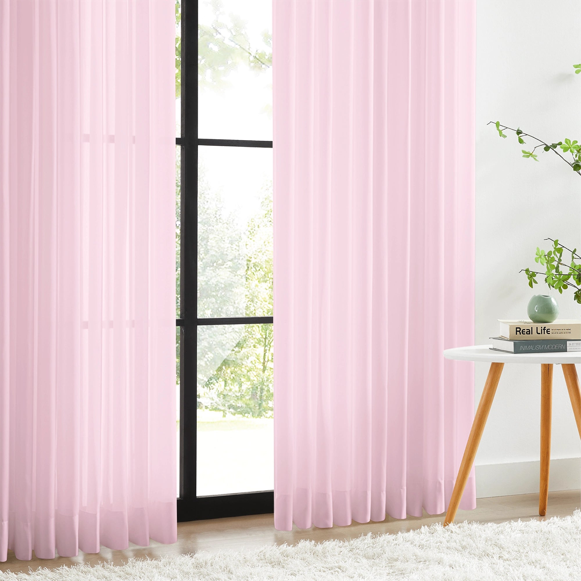 Mira 6320-12 solid sheer curtains, soft light diffusion, luxurious texture, detail display