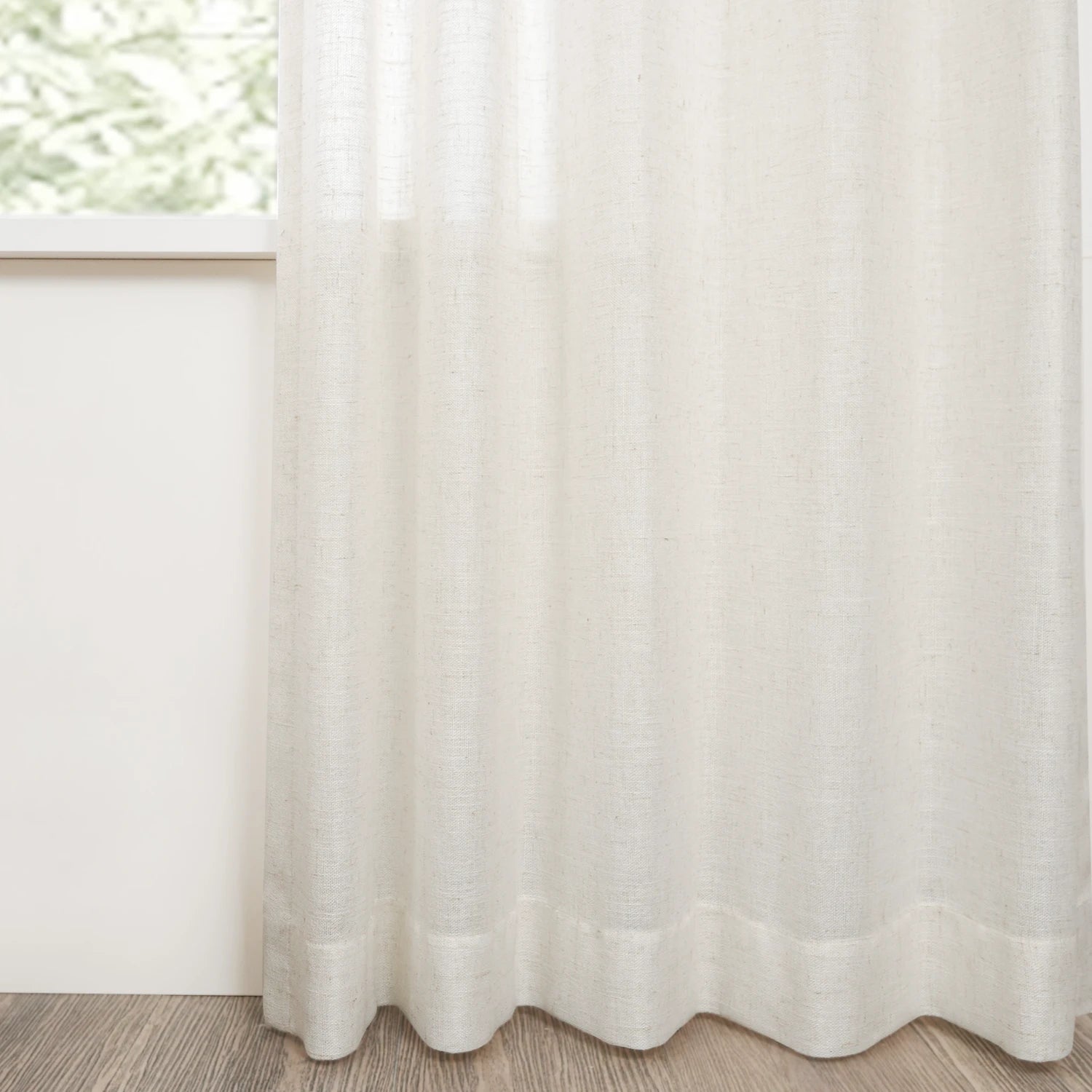 Miravel Linen Blend Semi Sheer Curtains