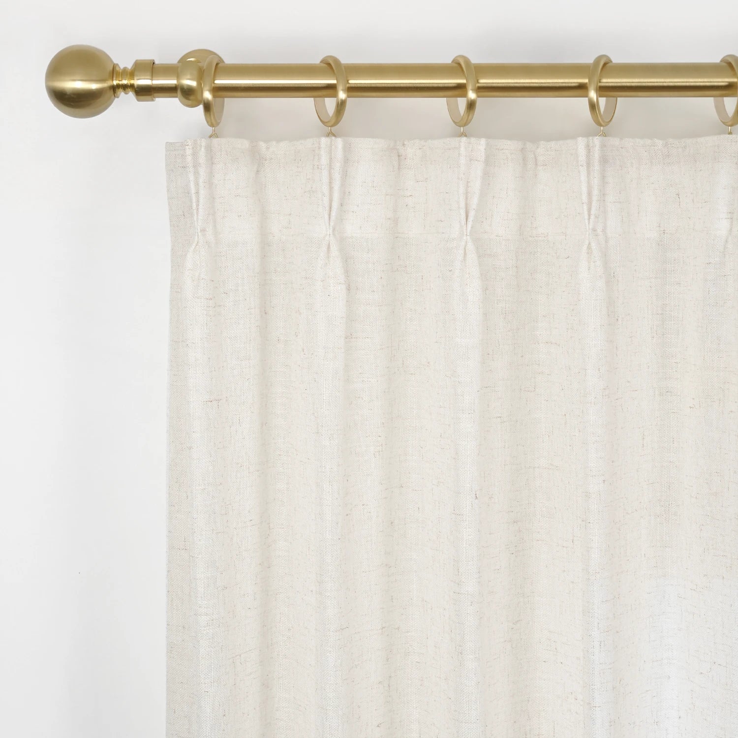 Miravel Linen Blend Semi Sheer Curtains