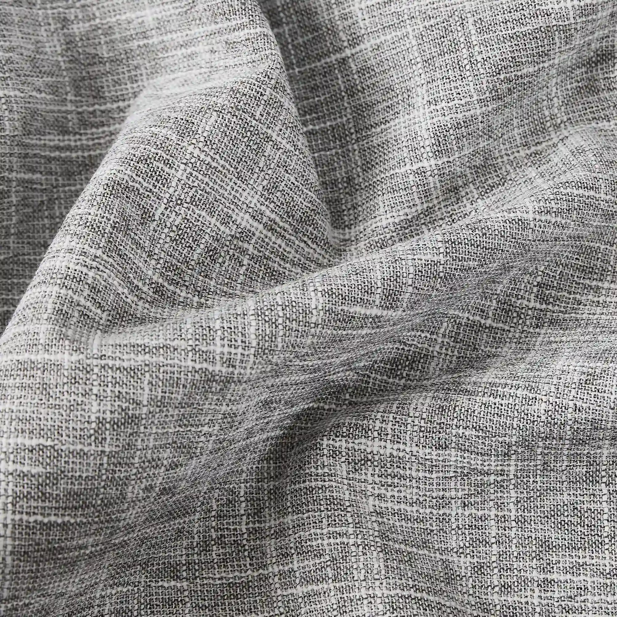 Nolissa Cotton Blend 100% Blackout Crossweave Textured Curtains