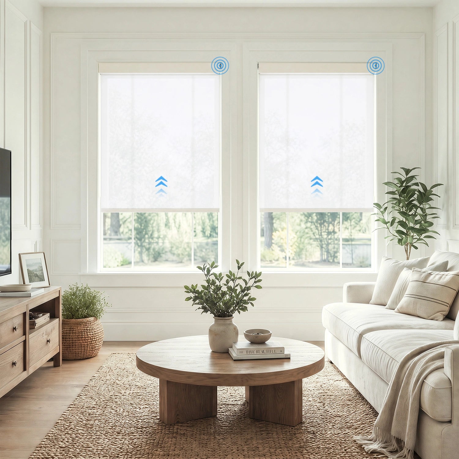 Elyna Smart Motorized 60% Light Filtering Roller Shades
