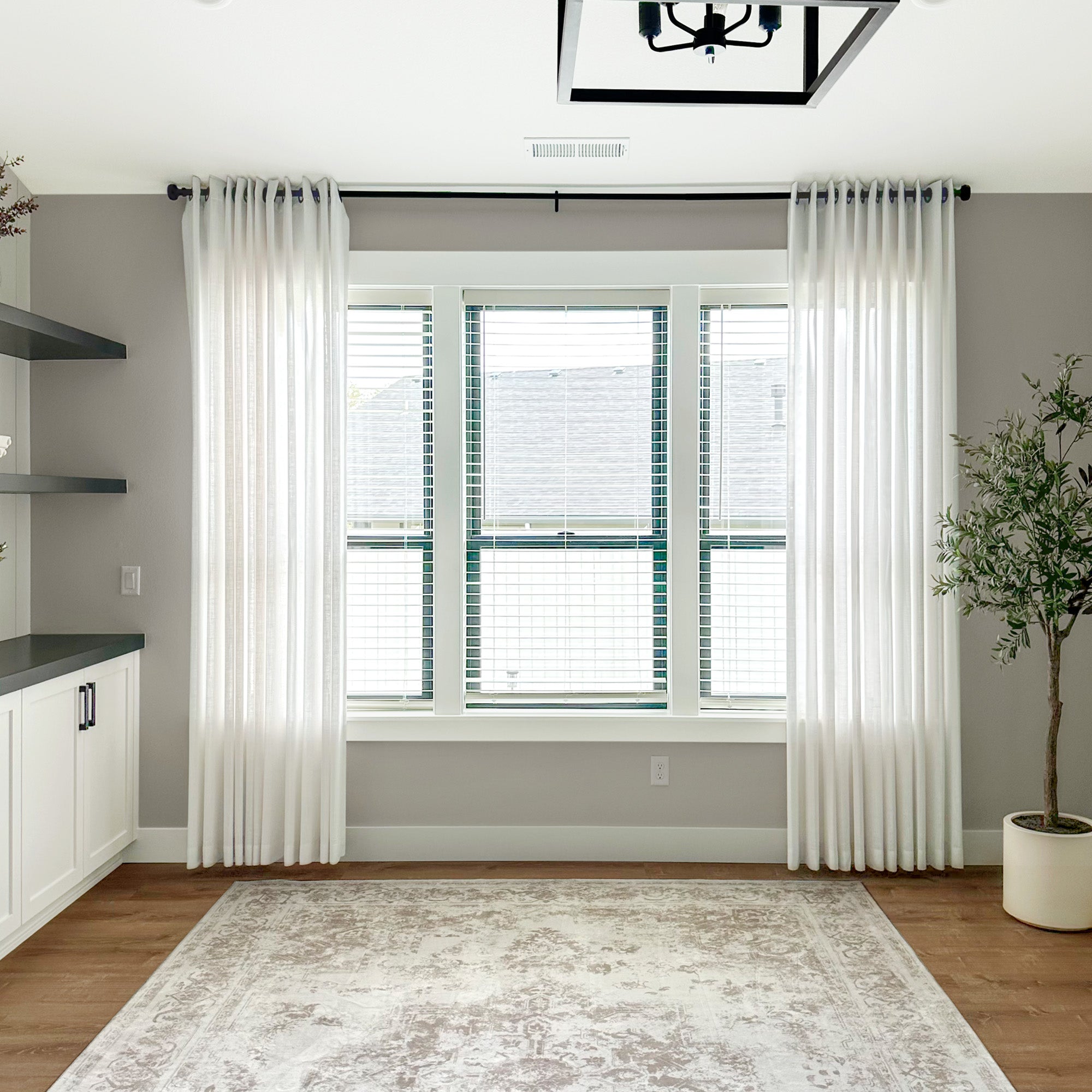 Orinda Semi Sheer Curtains - Elegant Drapes for Living Room