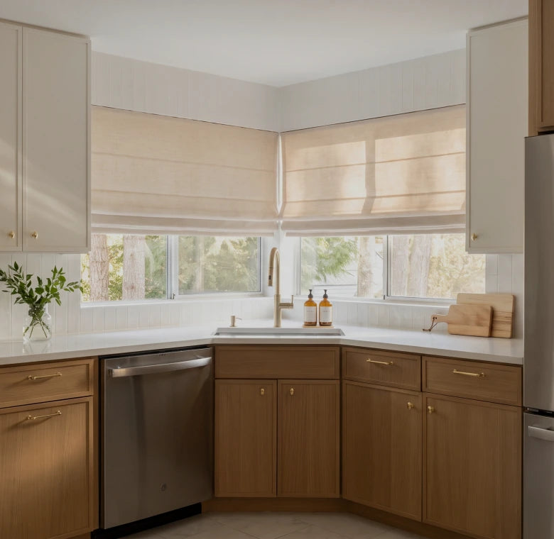 No-Drill Roman Shades