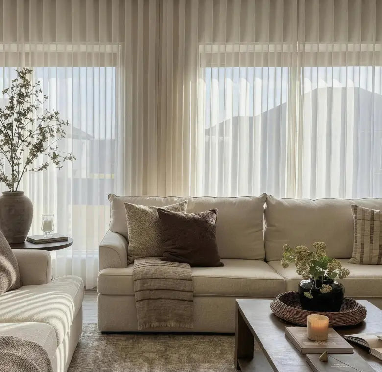 Solid curtains in timeless colors like white, gray, and navy, perfect for any decor.