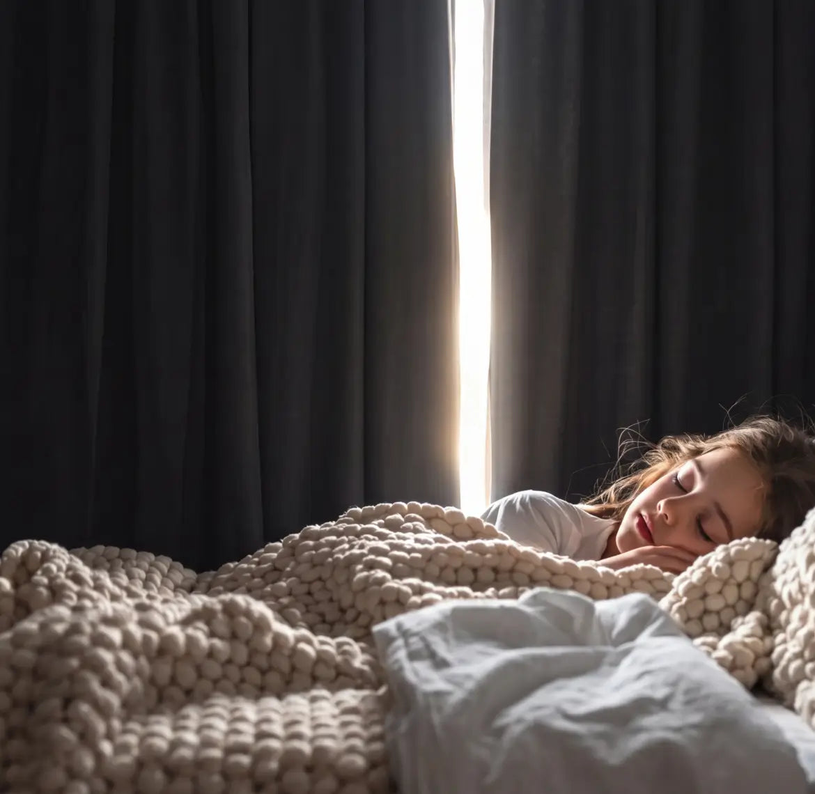 Blackout curtains for complete light control, perfect for bedrooms and nurseries.