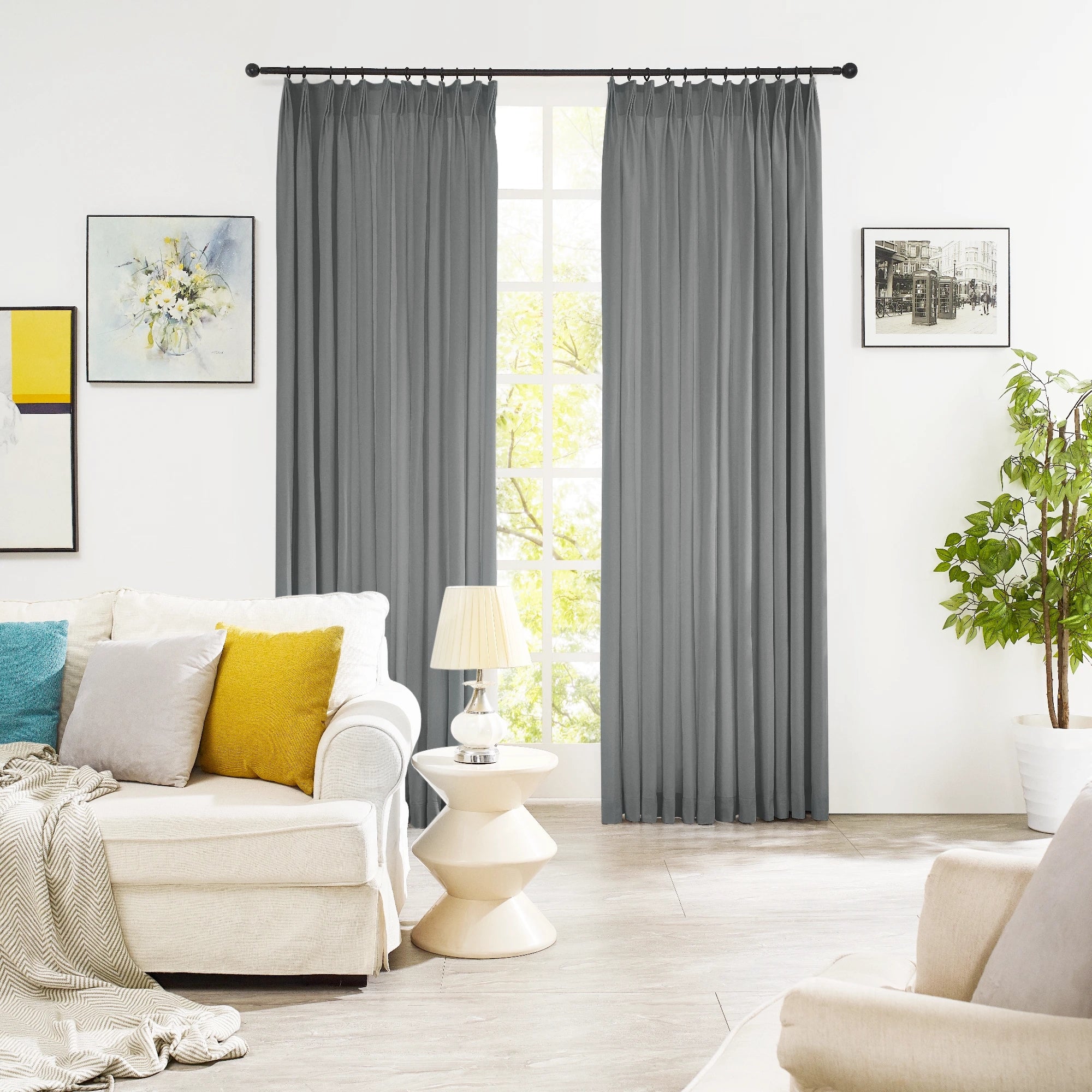 Selene Velvet Curtains for Room Darkening - Luxurious Drapes J803-81_scene_1: plush velvet texture, elegant drape, room darkening performance in modern bedroom interior