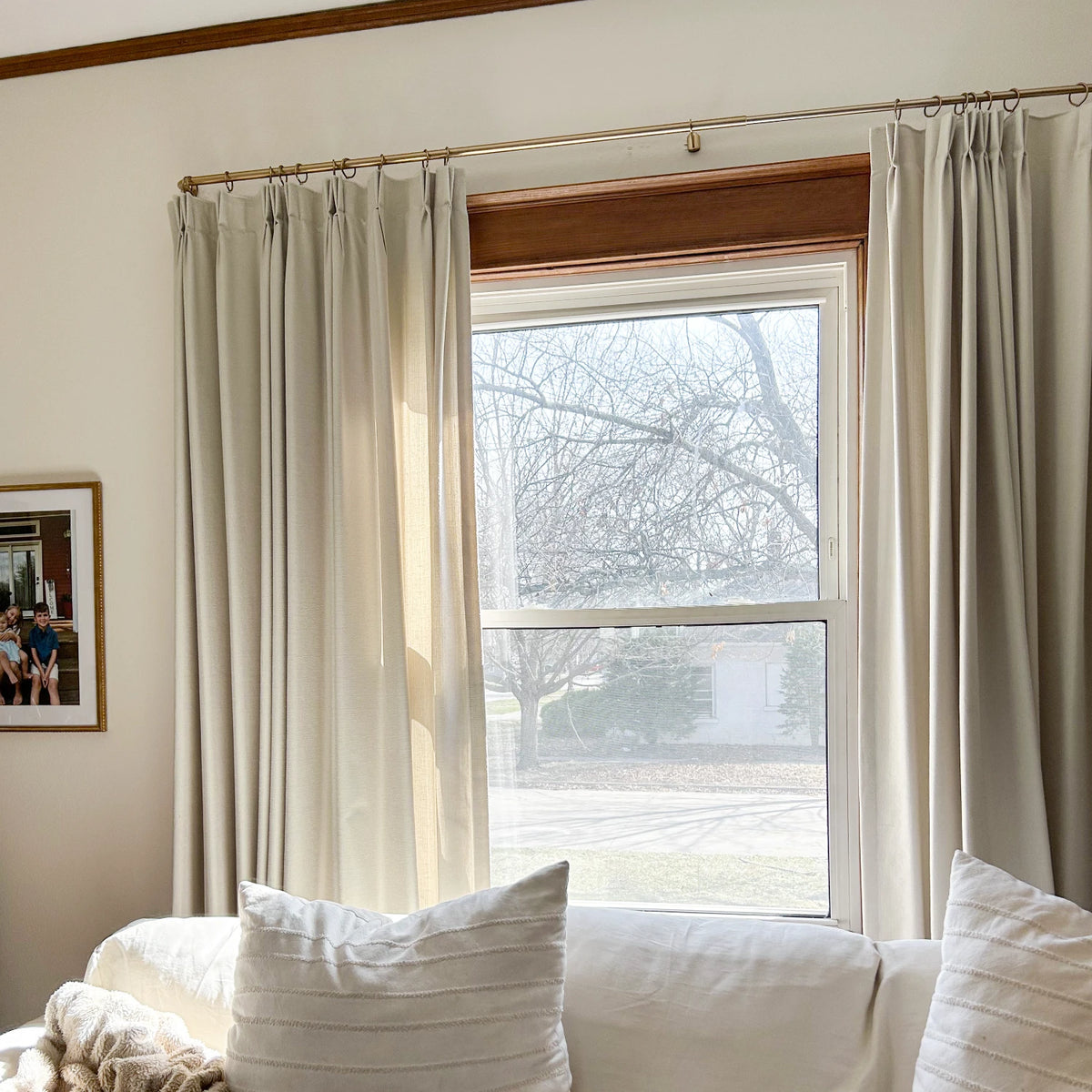 Seraphine Linen Texture Blackout Light Filtering Curtains