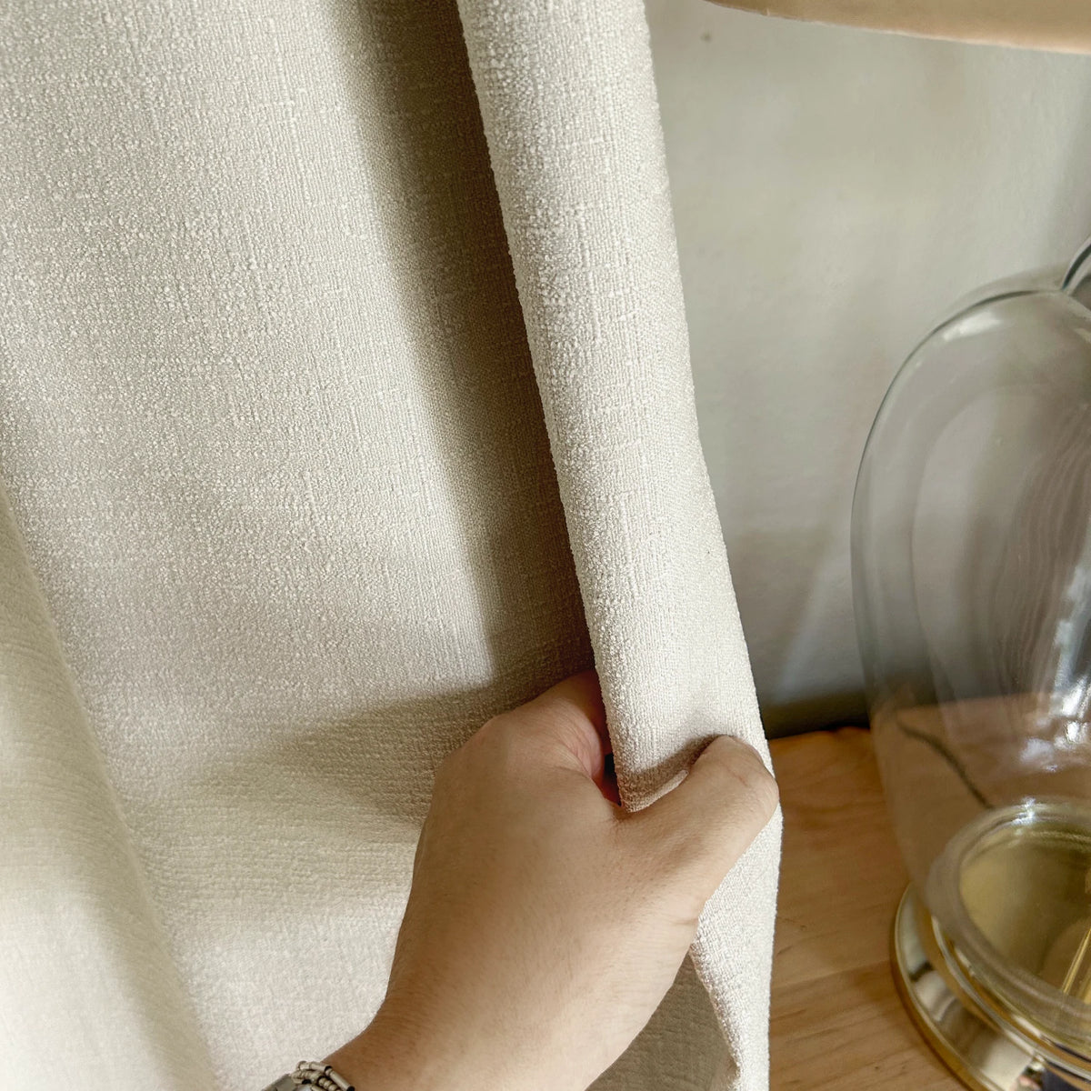 Seraphine Linen Texture Blackout Light Filtering Curtains