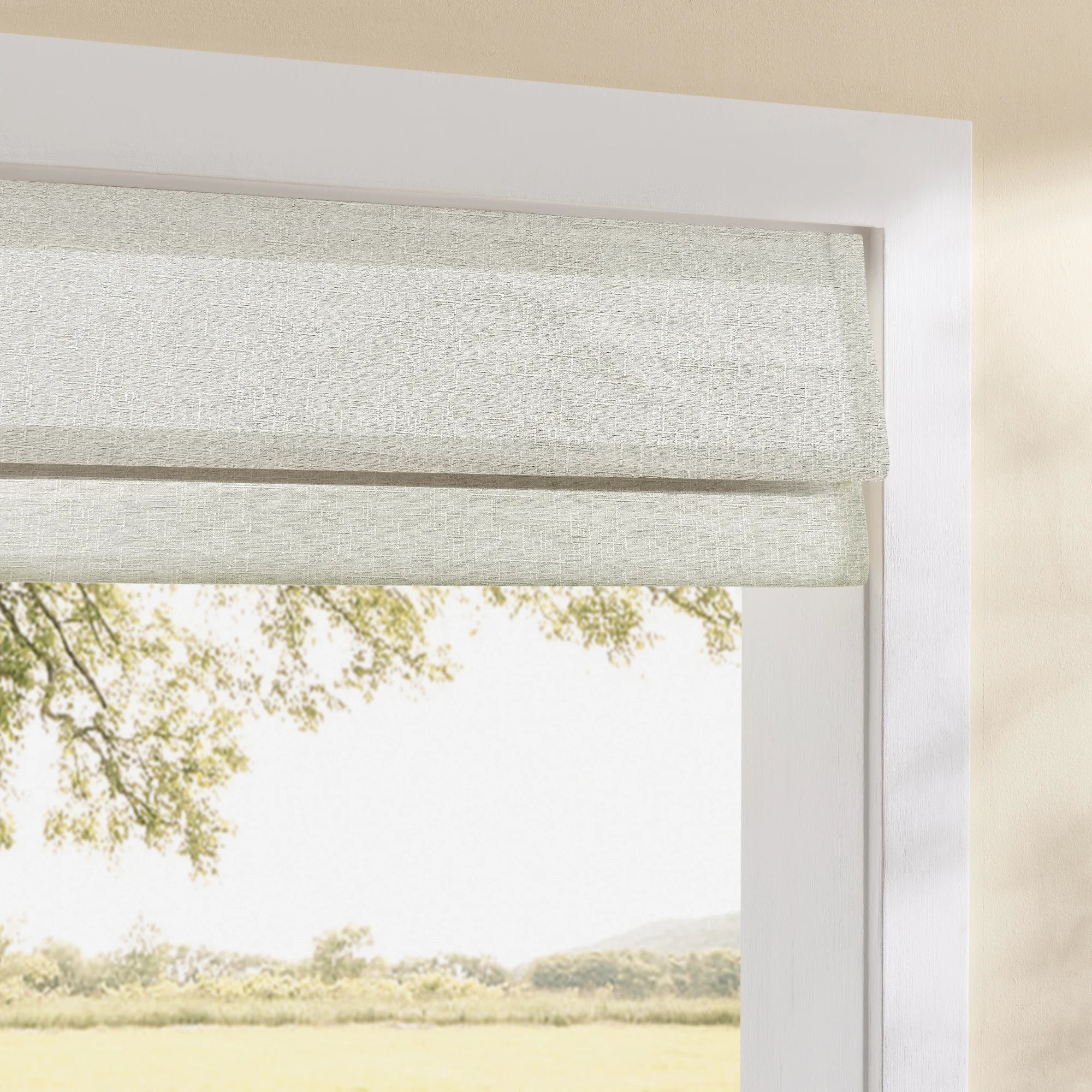 Seraphine Linen Texture Roman Shade