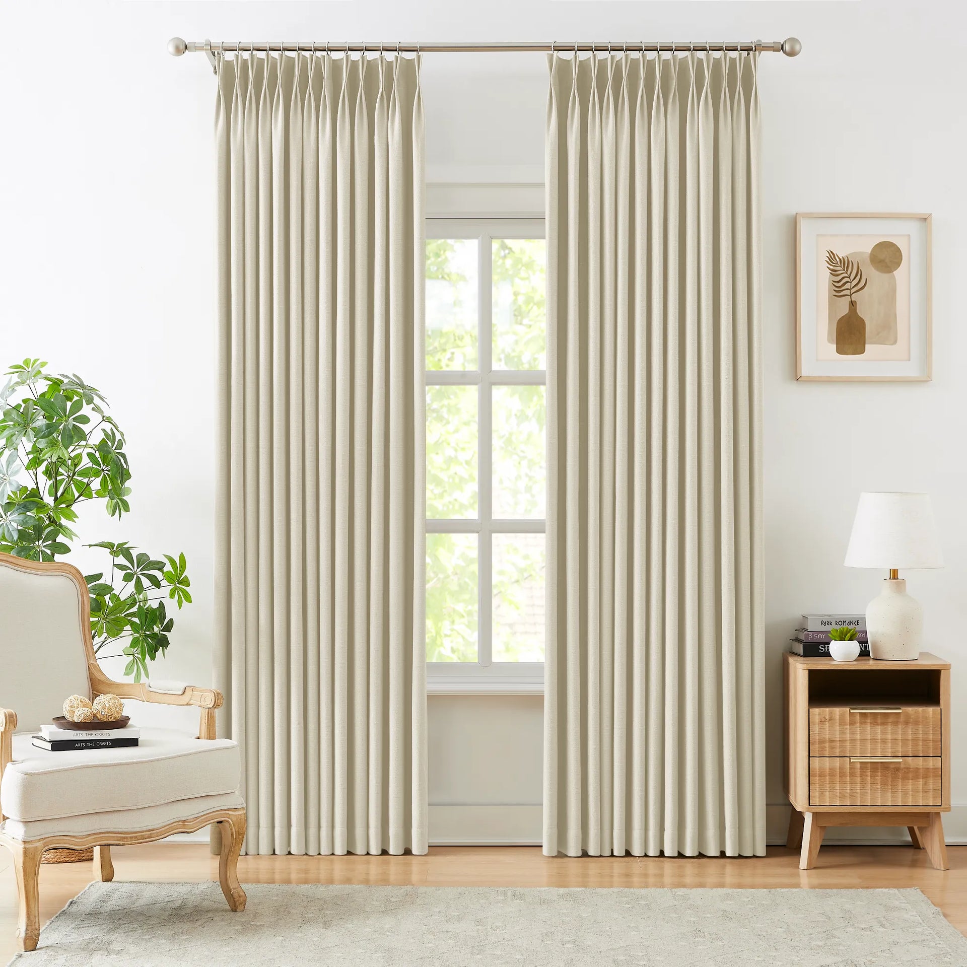 freshine Seraphine Linen Texture Blackout Curtains linen texture fabric