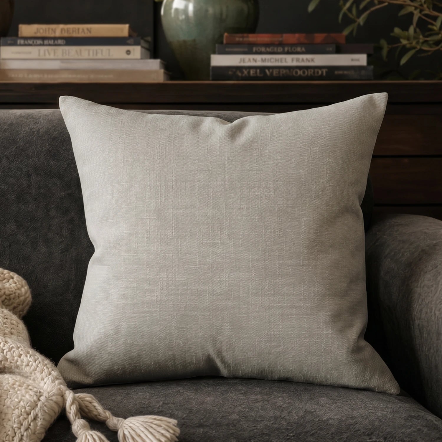 Seraphine Cross Texture Pillow Cover