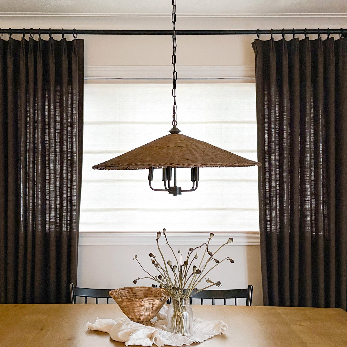 Seraphine Linen Texture Roman Shade