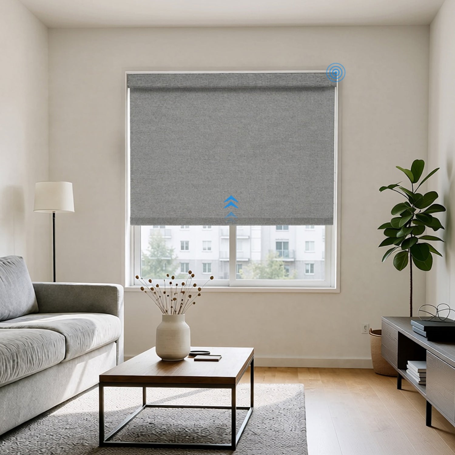 Serenya Smart Motorized 100% Blackout Roller Shades