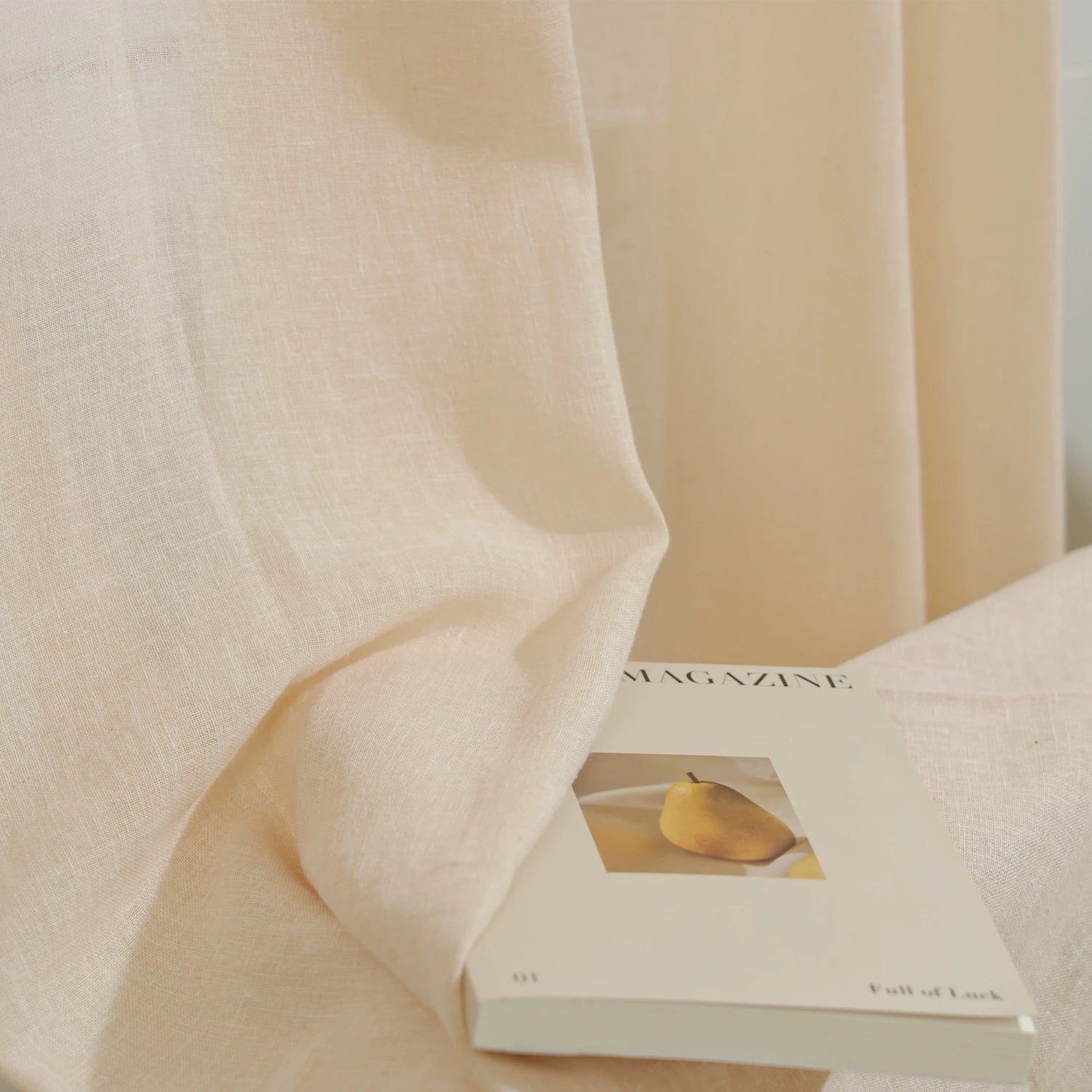 Thalira Linen Blend Sheer Curtains