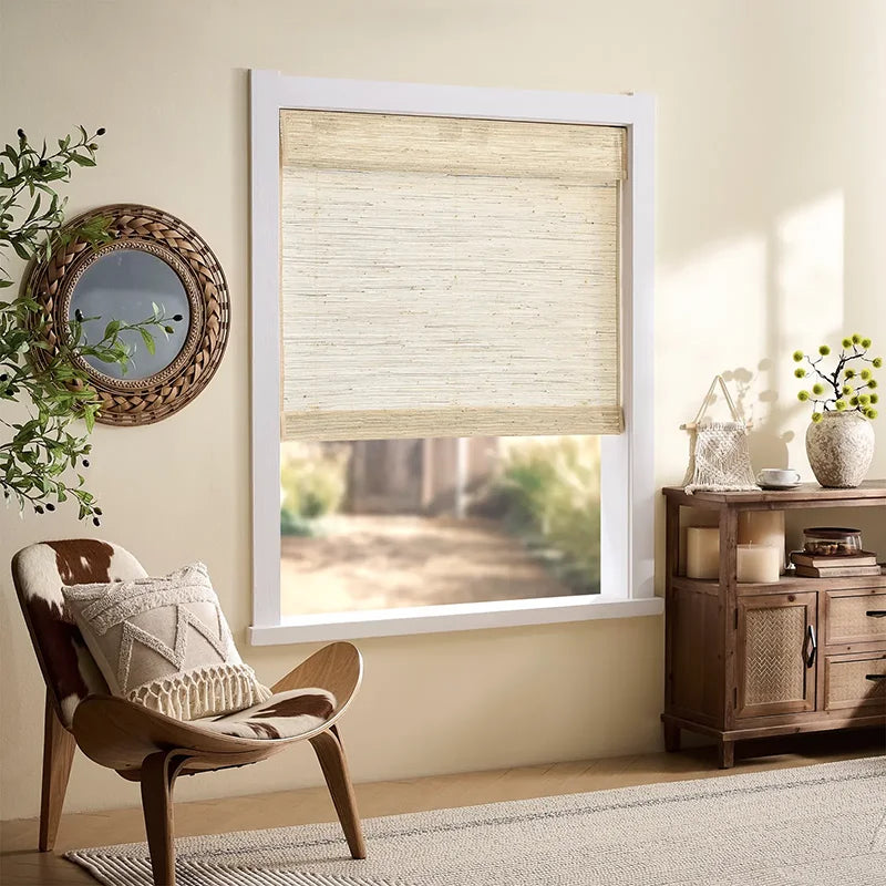 Freshine Vaila Kenaf Bamboo Woven Shade Natural Elegance for Light & Privacy