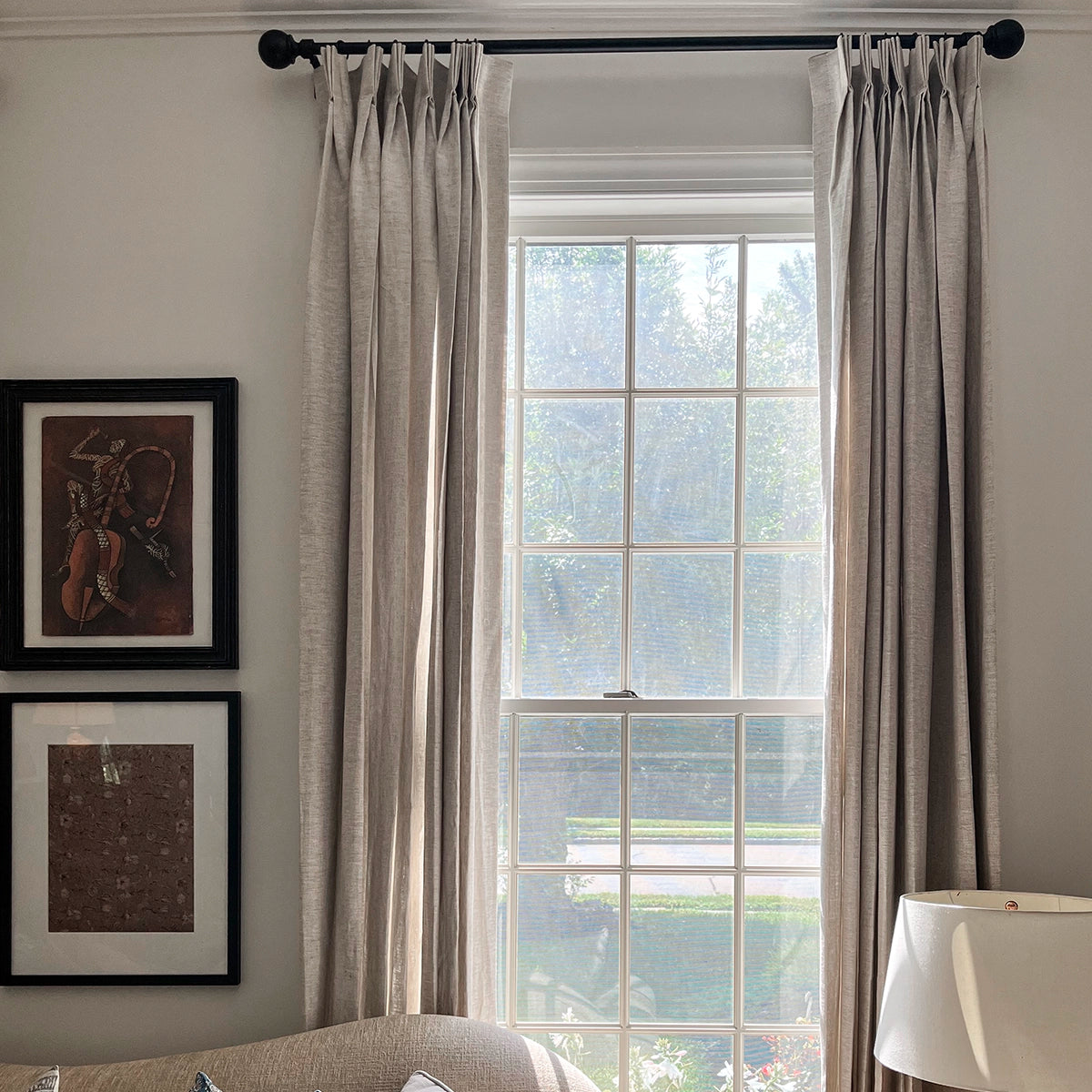 Yvaine 100% French Dew-Ret Linen Curtains - Natural Long-Fiber Flax