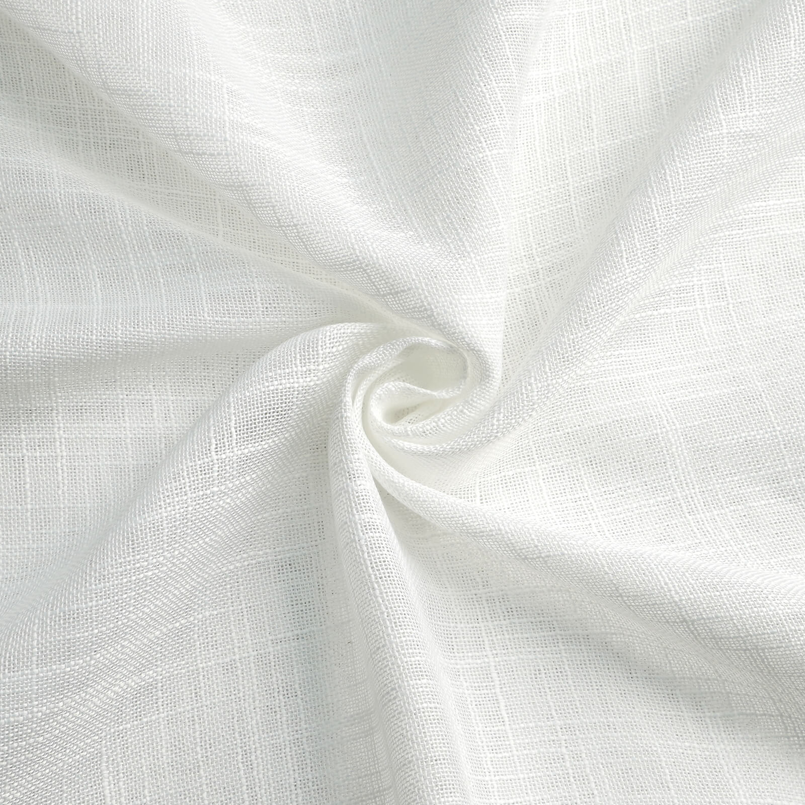 Freshine Luciana Linen Semi Sheer Curtains for Elegant Embossed White Pleated Drapes in a Refined Home