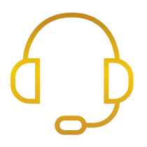 VIP support icon with headphones