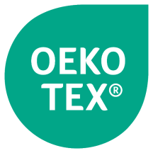 OEKO-TEX logo on a green background