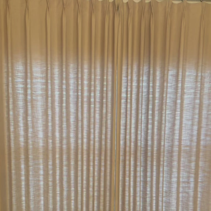 Emilia Cotton Drape Pleated Curtains for Living Room