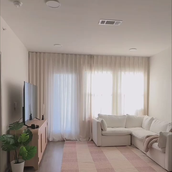 Celina 8823-2 extra wide linen curtains video