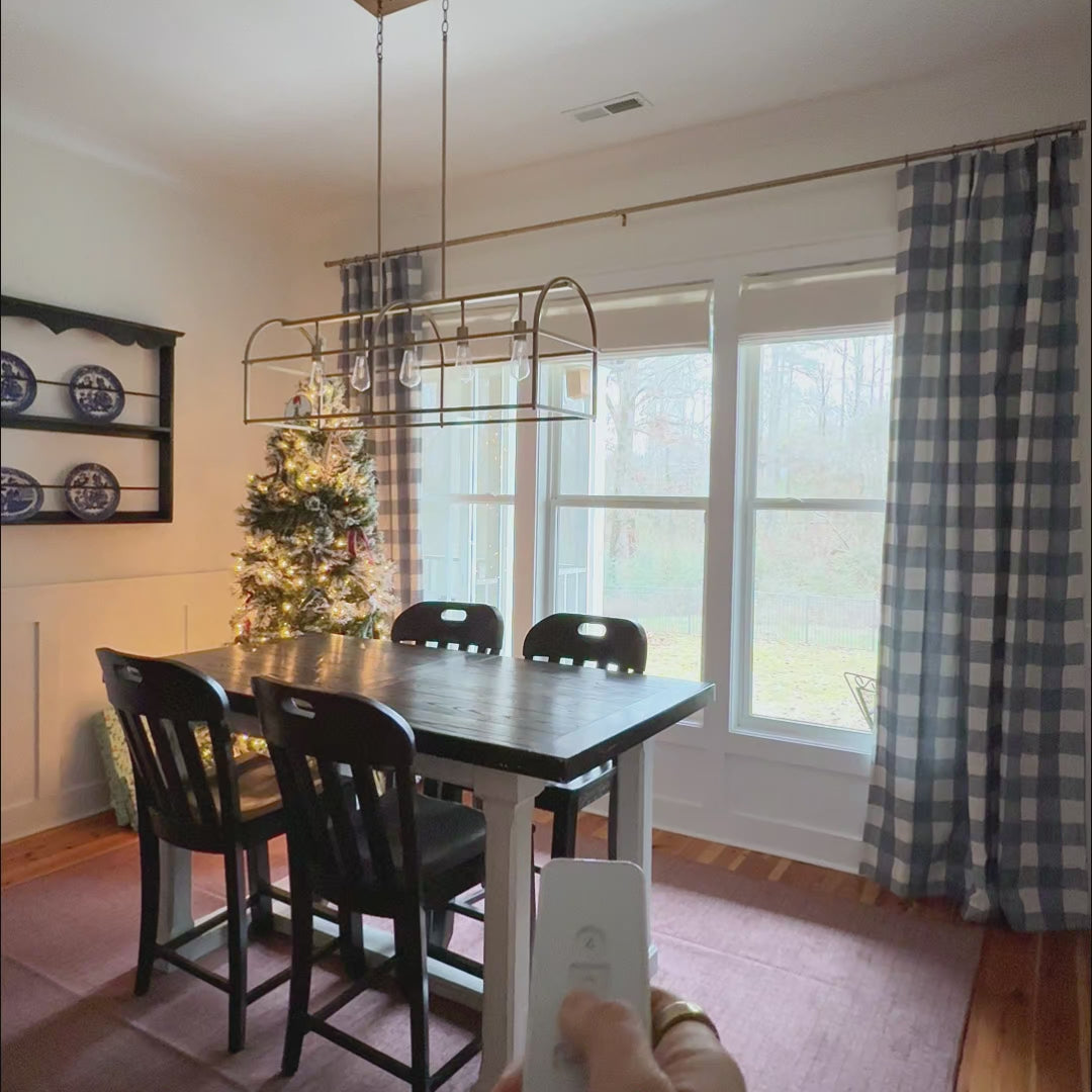 Fiora Cotton Motorized Roman Shades MBH9520-2 showcased in interior setting video