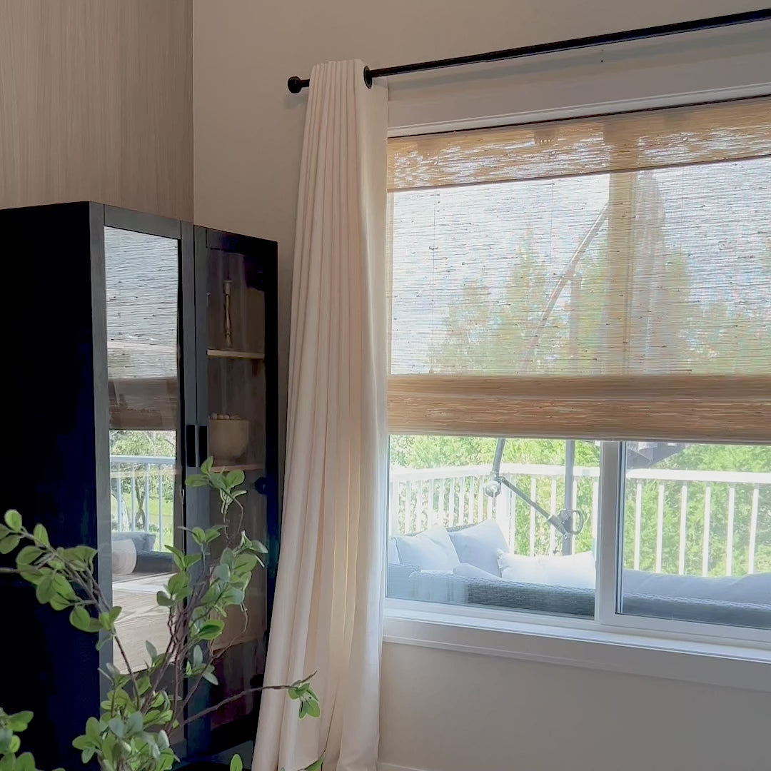 Freshine Vaila Kenaf Bamboo Woven Shade Natural Elegance for Light & Privacy