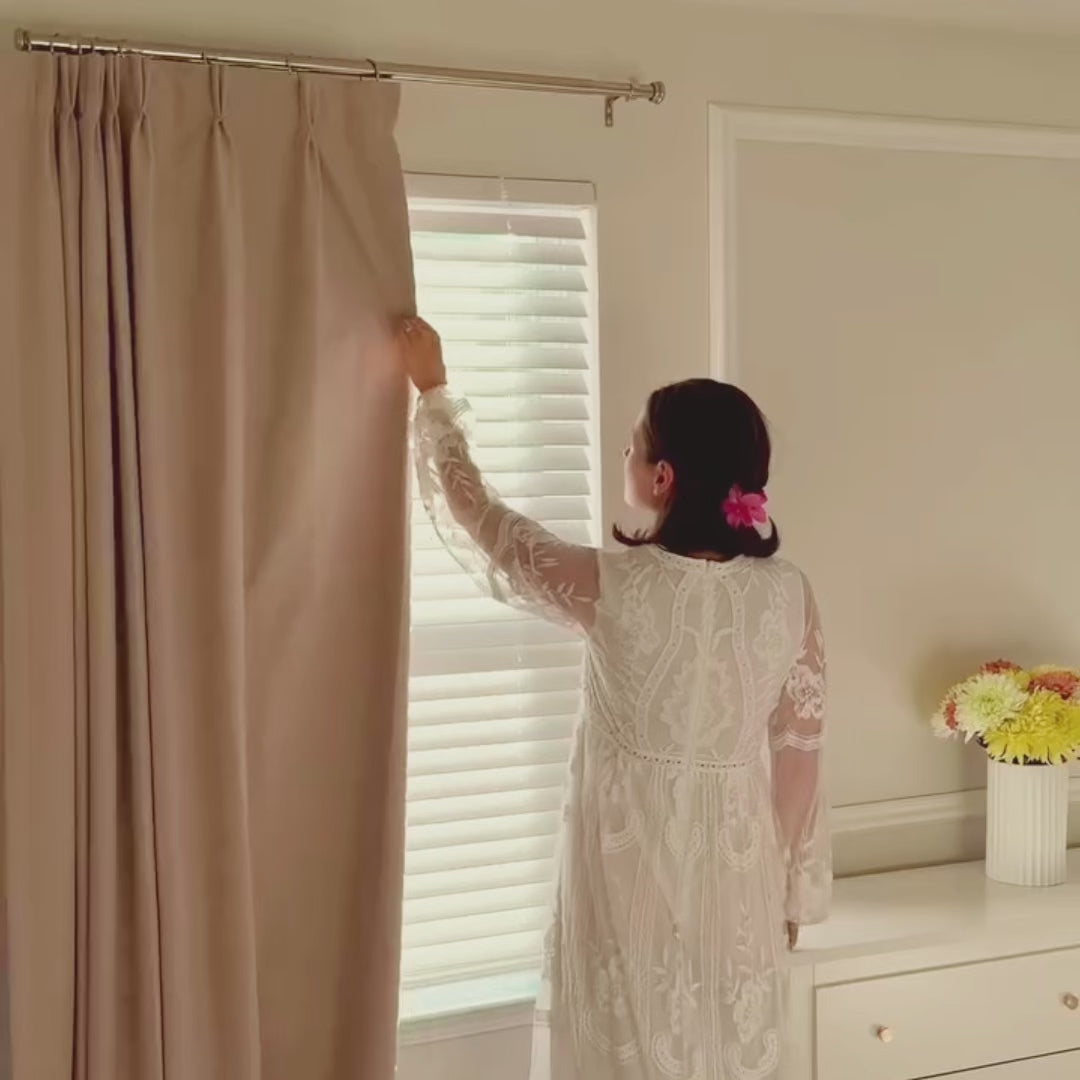 Isadora 100% Blackout Curtains - Light Blocking Drapes for Living Room and Bedroom