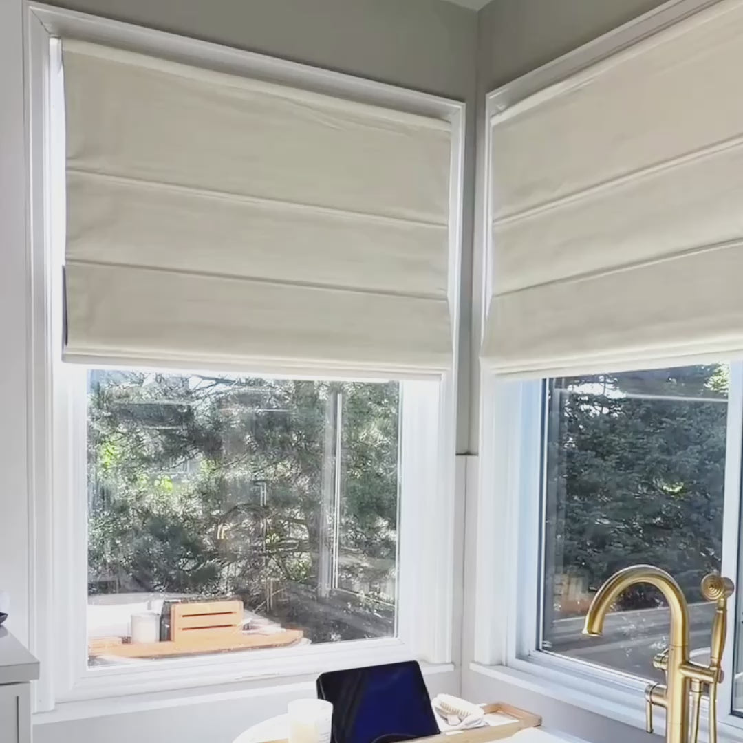 Elowen Smart Motorized Heavyweight Roman Shades