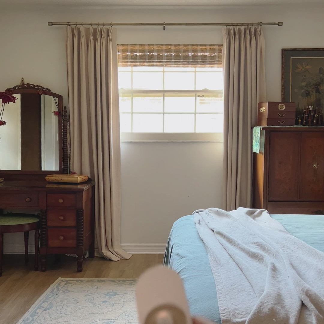 Zerra Natural ramie bamboo woven shades video, delicate and minimalist, made of 100% ramie