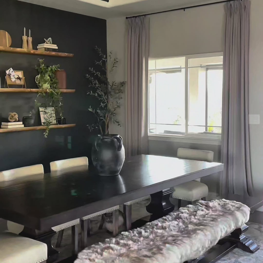 Faye video-1 100% blackout drapery demonstrating superior light control and full room darkening effect
