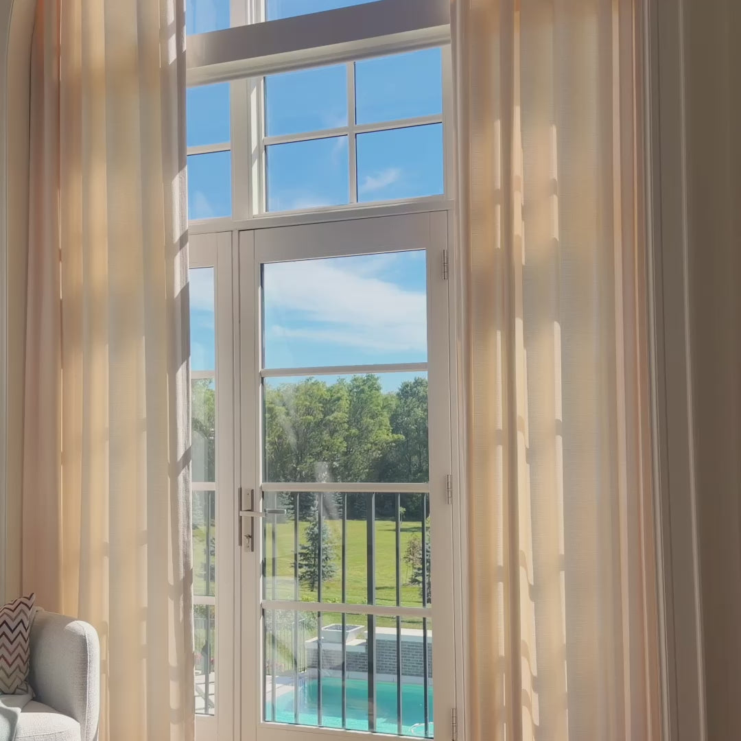 Seraphine Linen Texture Blackout Light Filtering Curtains