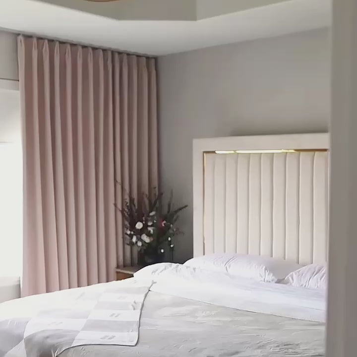 Lyra Velvet-Like Texture Blackout Curtains - Luxurious Drapes for Kids Room