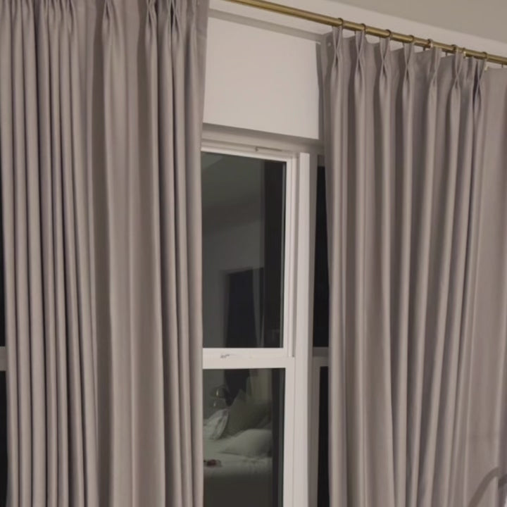 Iris Blackout Linen Curtains – Elegant Light-Blocking Drapes for Living Room & Bedroom